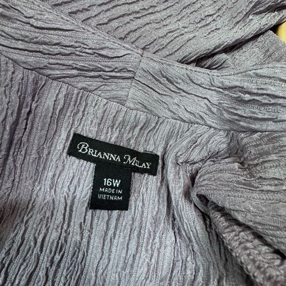 Brianna Milay  Womens Jacket Dress Plus lavender haze 16w - Picture 15 of 16